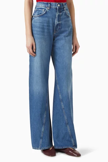 Brie Wide-leg Jeans in Denim