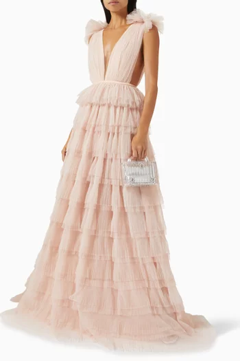 Sabrina Tiered Gown in Tulle