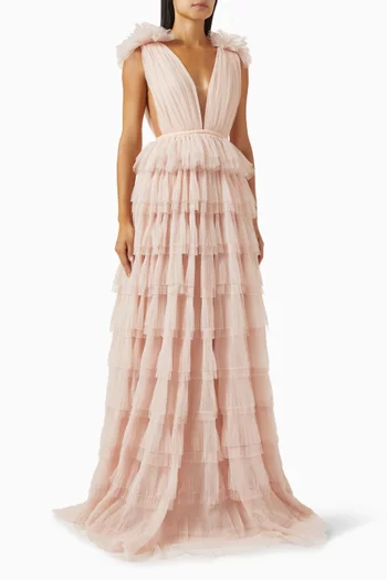 Sabrina Tiered Gown in Tulle