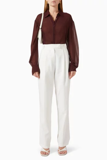 Peri Sheer Shirt in Georgette