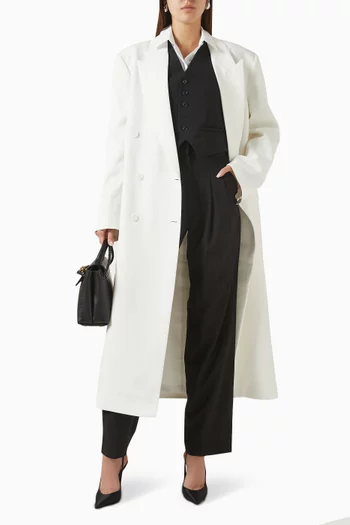 Jane Long Coat in Wool Blend