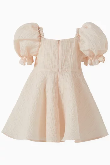 Puff-sleeve Dress