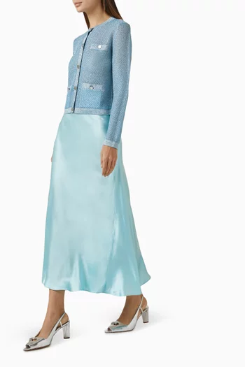 تنورة متوسطة الطول ستان