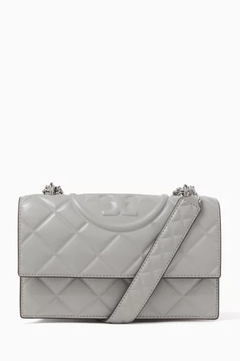 Small Fleming Convertible Shoulder Bag in Leather