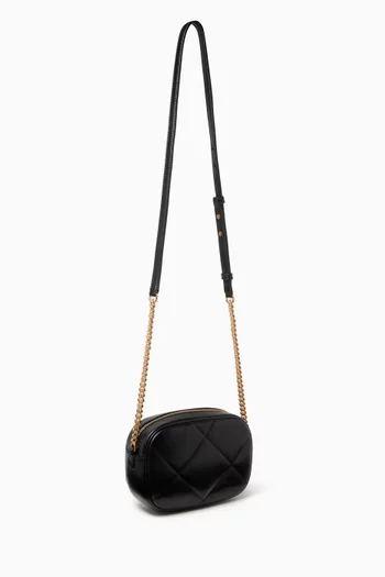 Kira Quilted Camera Bag in Leather