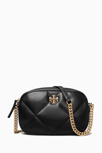Kira Quilted Camera Bag in Leather