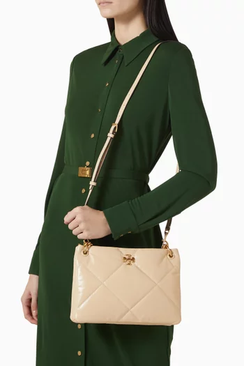 Small Kira Shoulder Bag in Quilted Leather