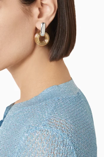 Doorknocker Earrings in 18kt Gold-plated Brass