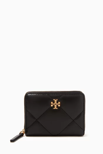 Small Kira Quilted Wallet in Leather