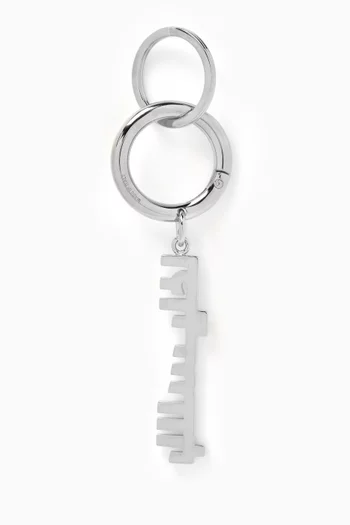 سلسلة مفاتيح بشعار بالنسياغا باللغة العربية نحاس