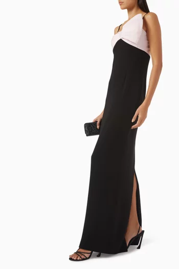 Bow Gown in Crepe Mikado