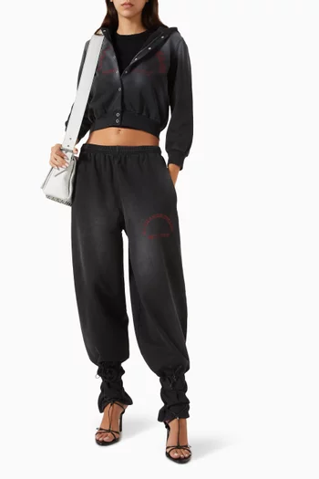 Graphic Logo Oversized Sweatpants in Cotton
