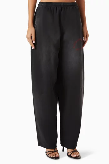 Graphic Logo Oversized Sweatpants in Cotton