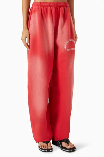 Graphic Logo Oversized Sweatpants in Cotton
