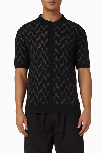 Pointelle Shirt in Cotton