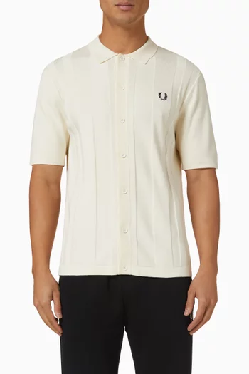 Short-sleeved Shirt in Cotton-knit