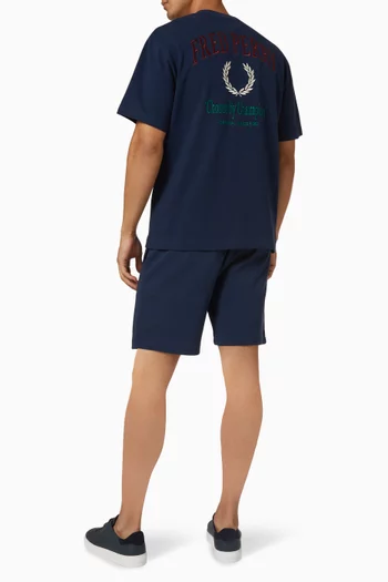 Embroidered T-shirt in Cotton Jersey