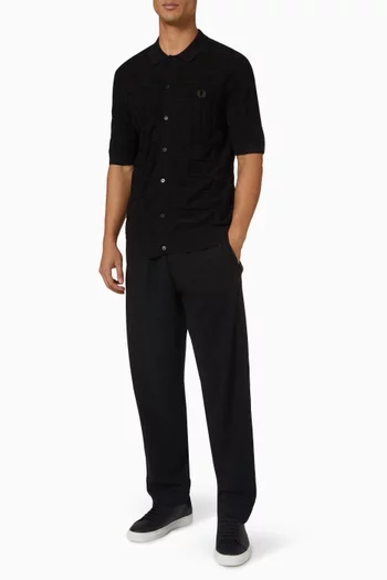 Knitted Shirt in Viscose Blend