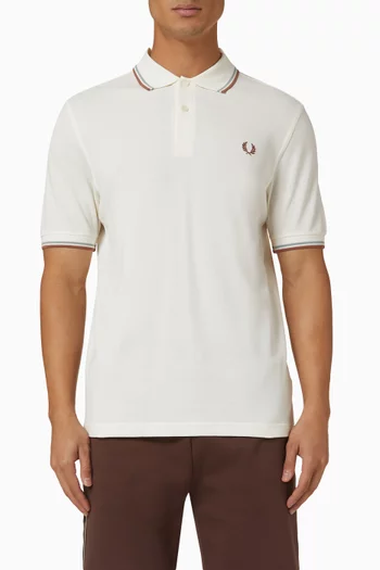 Twin Tipped Polo Shirt in Cotton Piqué