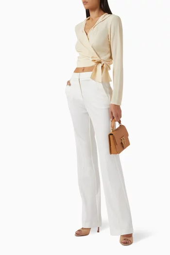 Resta High-waisted Pants in Viscose Blend