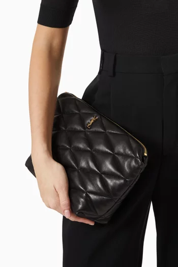 Sade Pouch in Quilted Lambskin