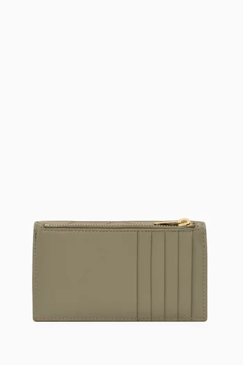 Cassandre Fragments Flap Card Case in Lambskin