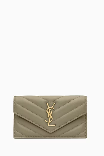 Cassandre Fragments Flap Card Case in Lambskin