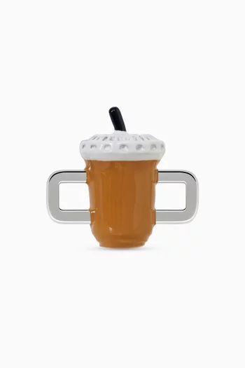 Iced Coffee Charm in Sterling Silver
