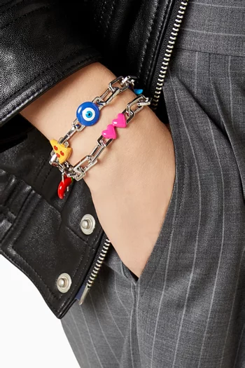 Aligned Charm in Sterling Silver