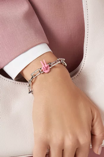 Peace Sign Charm in Sterling Silver