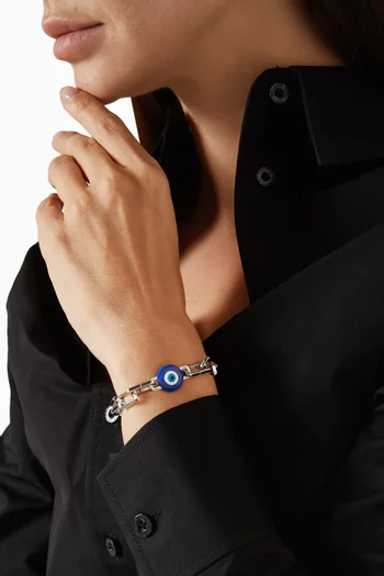 The Evil Eye Charm in Sterling Silver
