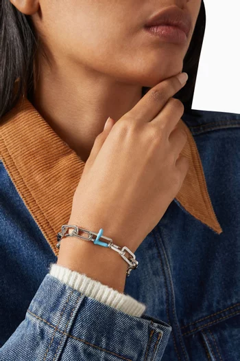 Letter 'L' Charm in Enamel & Sterling Silver