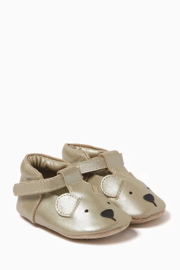 Blinc Bear Shoes in Metallic Leather