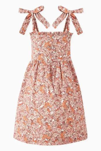 Floral Evelia Hand-Smocked Dress