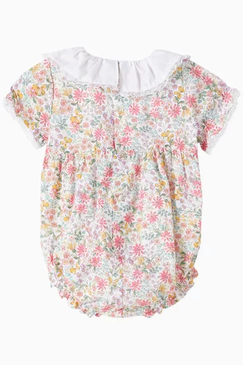 Nieve Floral Romper in Cotton
