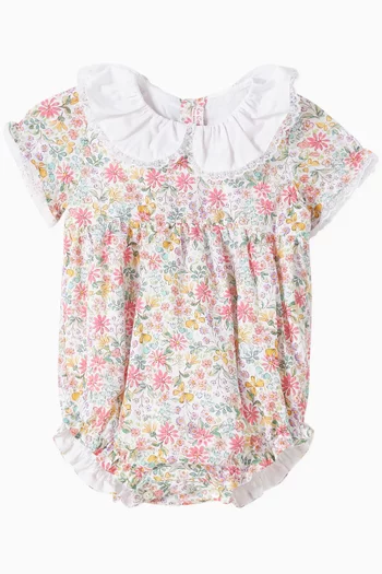 Nieve Floral Romper in Cotton