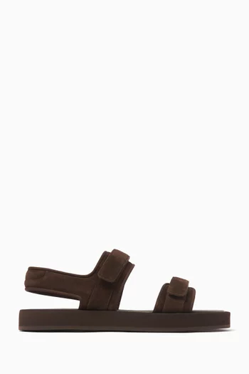 Velcro Sandals in Suede