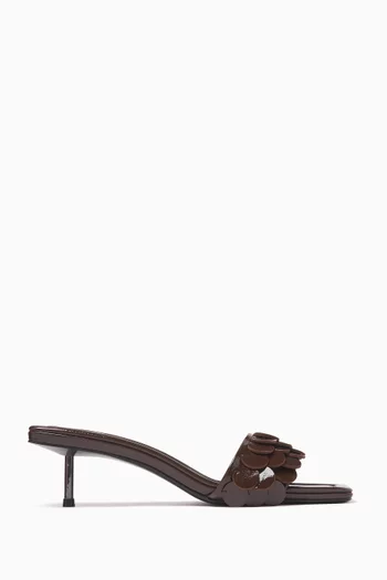 Paillette 50 Mules in Leather