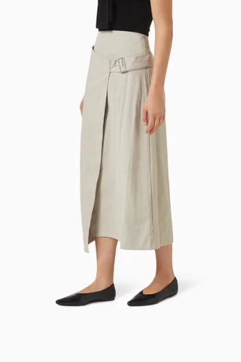 Classic Fold Flat Pumps in Leather