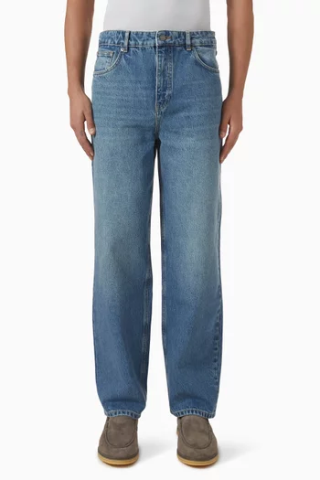 Straight Leg Jeans in Denim