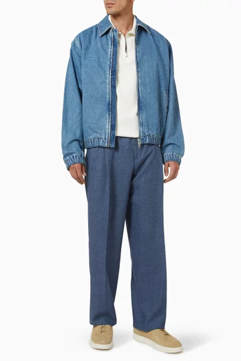 Bomber Jacket in Denim