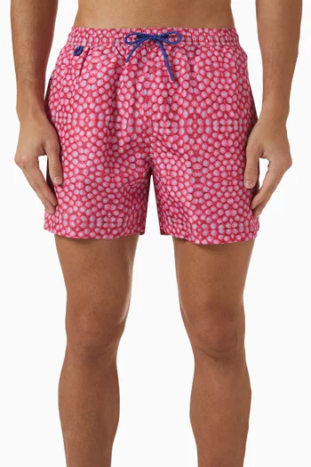 Maori Reef Swim Shorts in Poly-blend