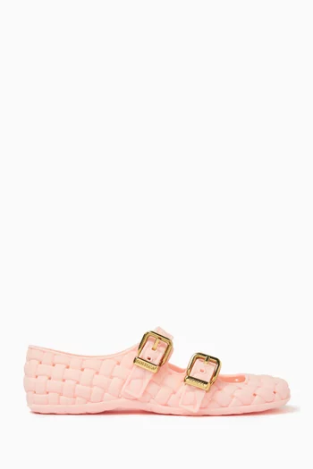 Amy Mary-Jane Ballerinas in Intreccio Rubber