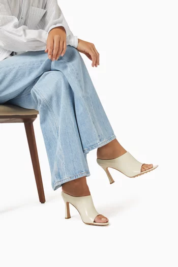Rana 90 Mules in Calfskin Leather
