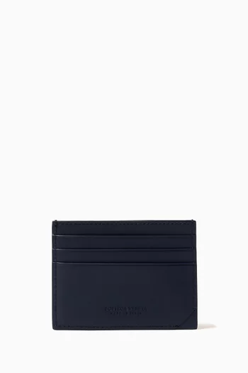 Stamp Credit Card Case in Embossed Calfskin
