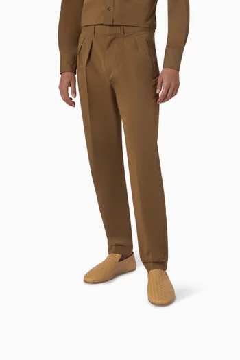 Sunday Slippers in Intrecciato Leather