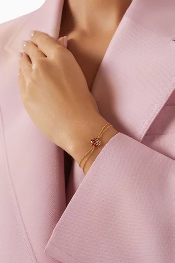 Love Bug Diamond Bracelet in 18kt Yellow Gold
