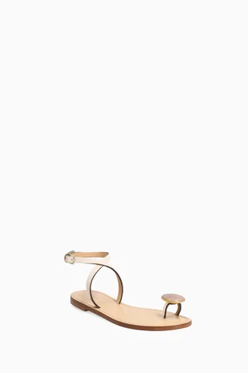 Kigali Flat Sandals in Suede