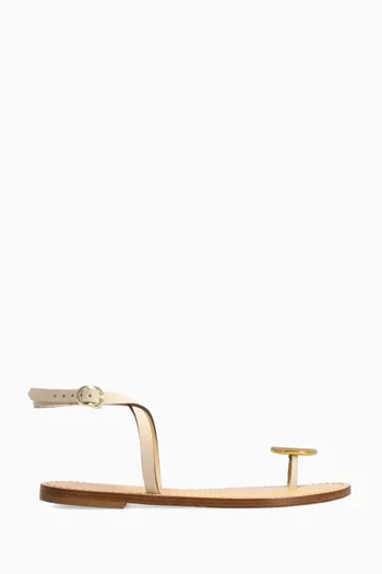 Kigali Flat Sandals in Suede