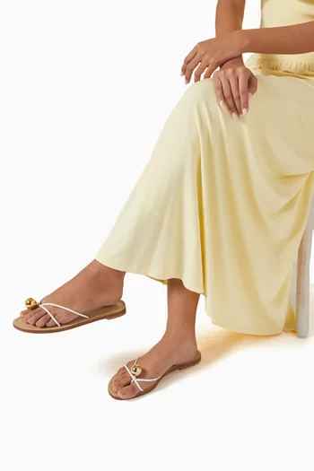 The Malawi Thong Sandals in Leather